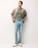 image 2 of F&F Pure Cotton Relaxed Fit T-Shirt in Khaki