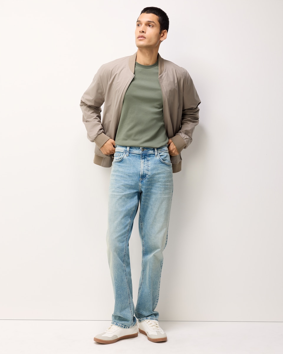 image 1 of F&F Pure Cotton Relaxed Fit T-Shirt in Khaki