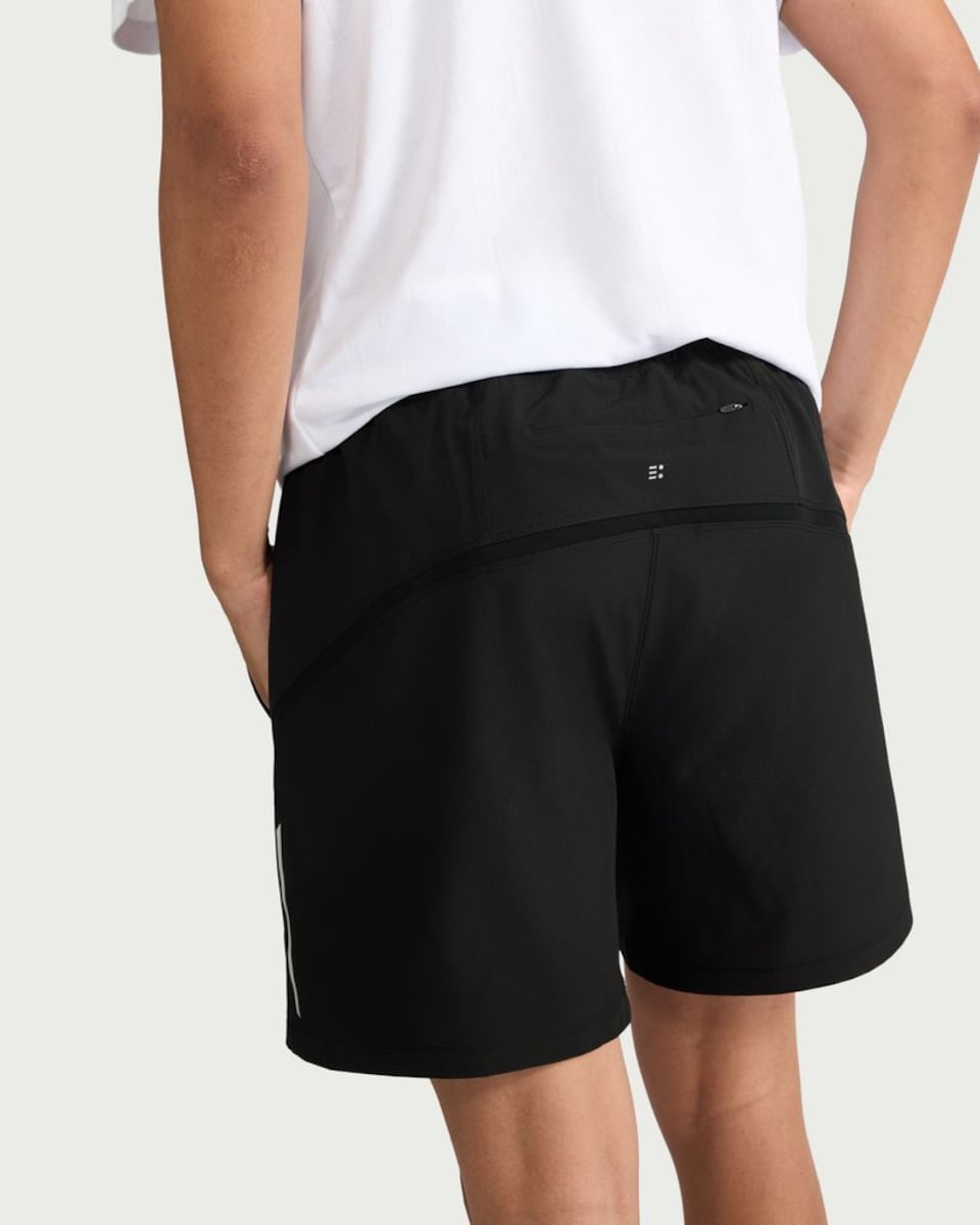 image 1 of F&F Active ULTRARUN Side Stripe Shorts in Black