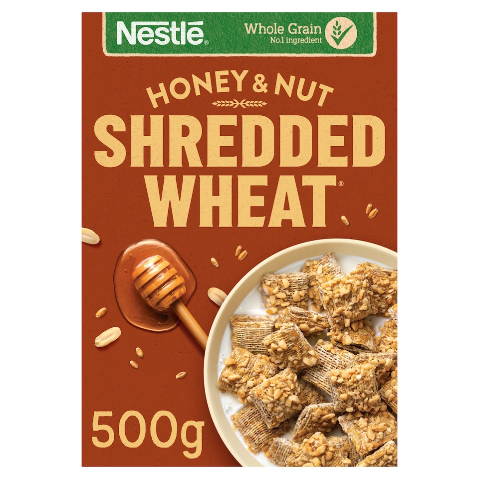 image 1 of Nestle Shredded Wheat Cereal - Honey & Nut 500g