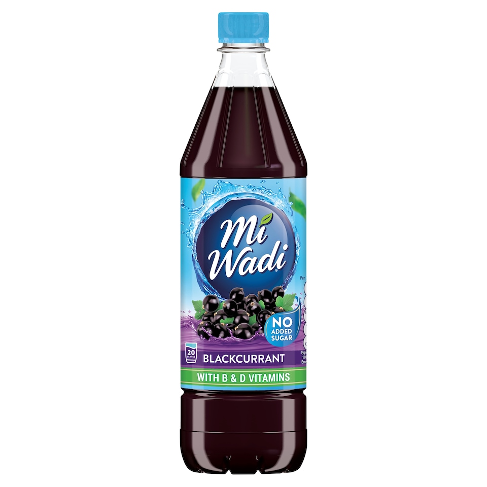 Miwadi No Added Sugar Blackcurrant 1Ltr