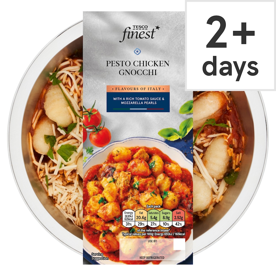 image 1 of Tesco Finest Pesto Chicken Gnocchi 380g