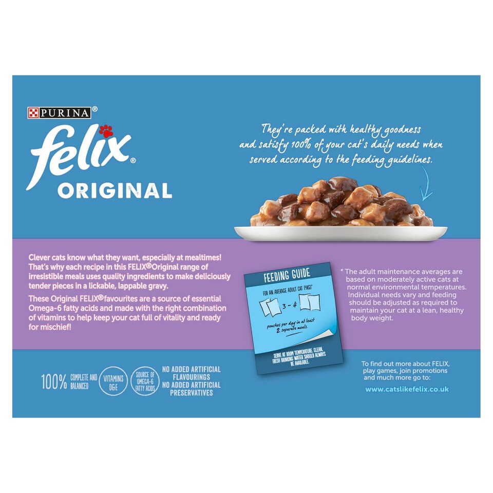 image 1 of Felix Cat Food Mixed Selection In Gravy 12X100g