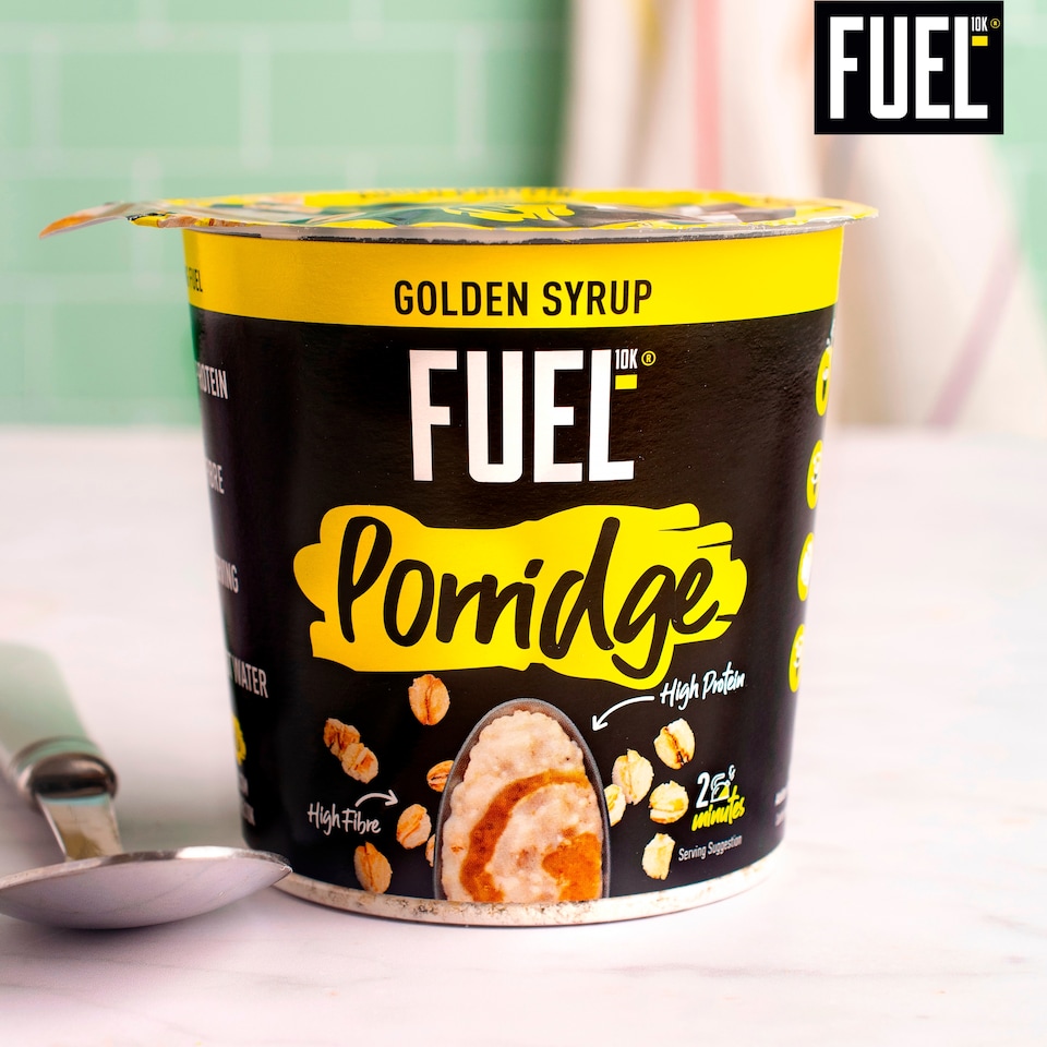 image 1 of FUEL10K High Protein Golden Syrup Porridge Oat Cereal Pot 70g