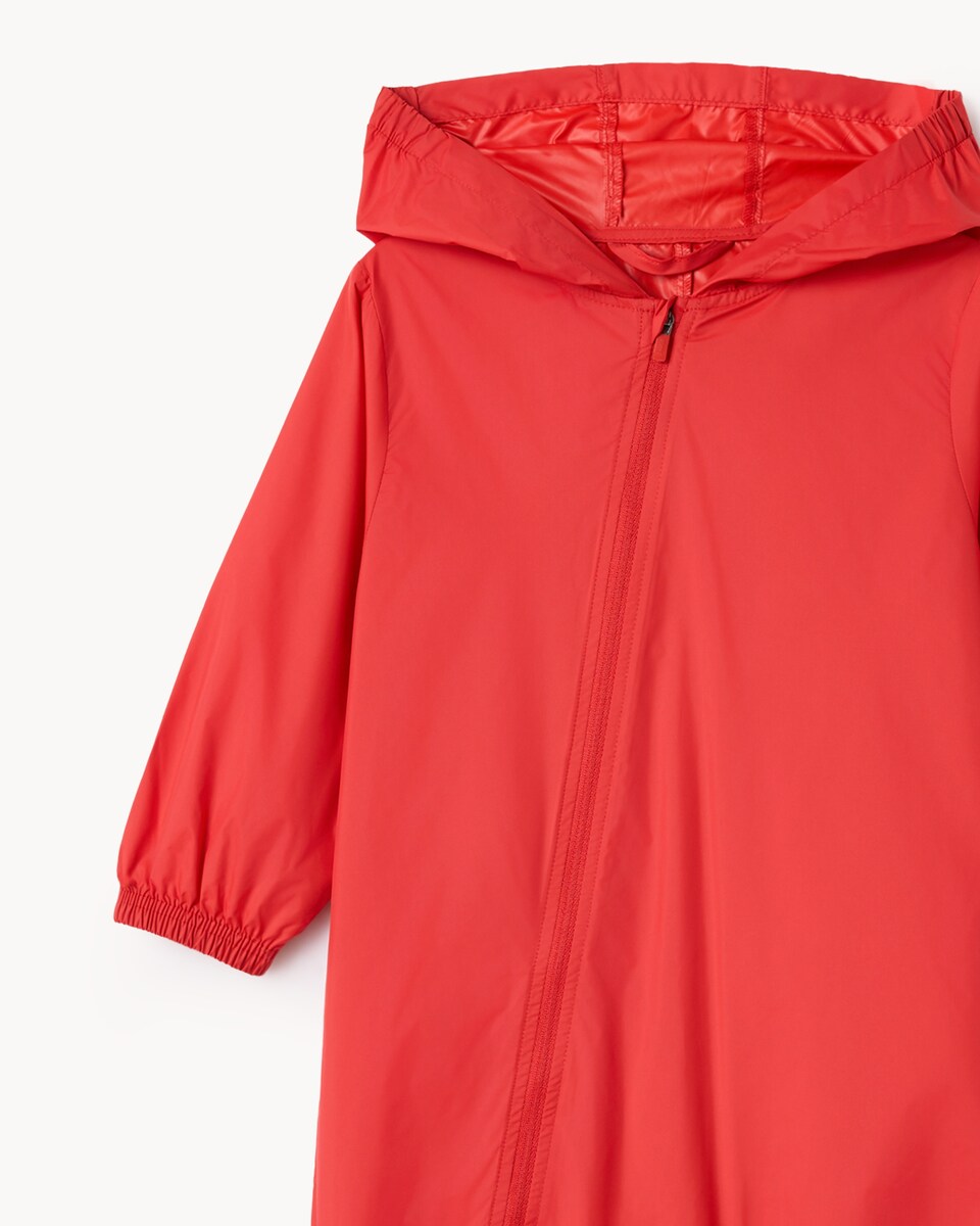image 1 of F&F School Unisex Zip Up Puddlesuit in Red