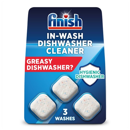 Finish In Wash Dishwasher Cleaner 3 Tablets Tesco Groceries