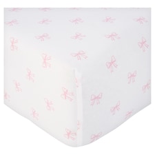 F&F Home Poly Cotton Bows Fitted Sheet King