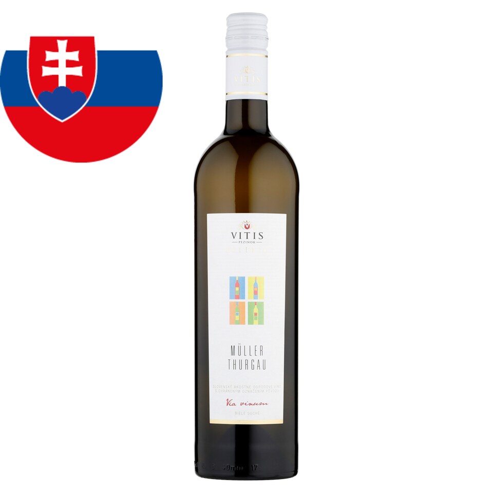 Vitis Pezinok Galéria Müller Thurgau Quality Varietal Dry White Wine 0.75 L