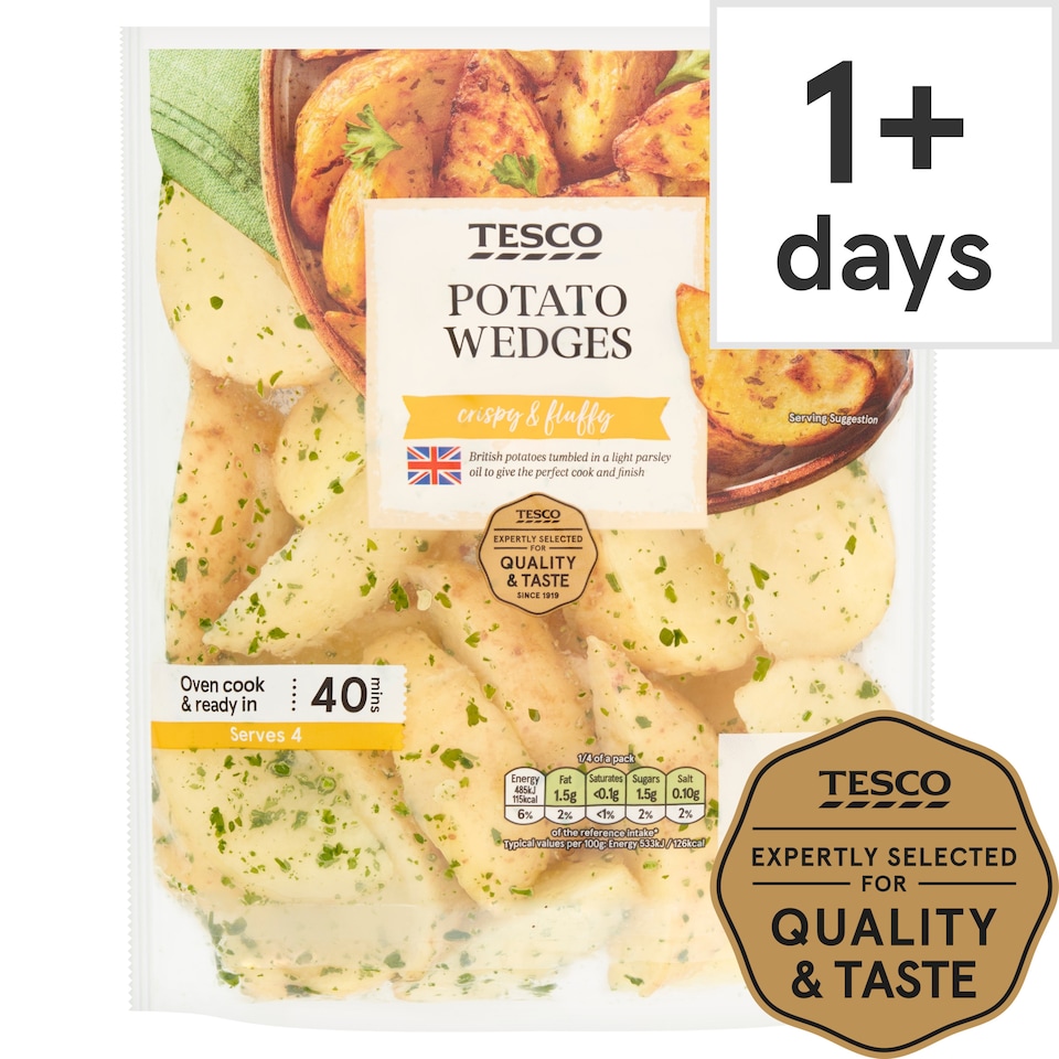 Tesco Potato Wedges 500G