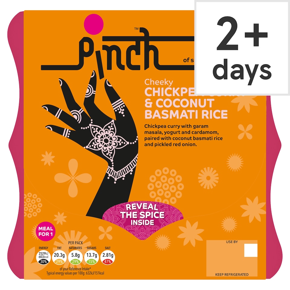 Pinch Cheeky Chickpea Curry & Coconut Basmati Rice 400g