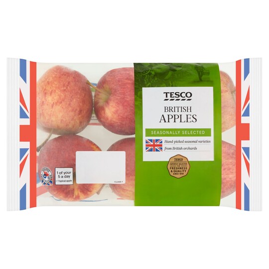 Tesco British Apple Minimum 5 Pack Tesco Groceries