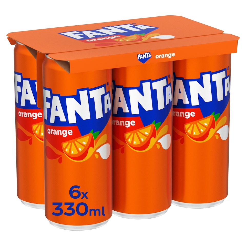 Fanta Orange Soft Drink 6 X 330Ml