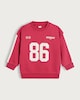 image 5 of F&F Boys Cotton Rich Mini Champs 86 Sweatshirt in Red