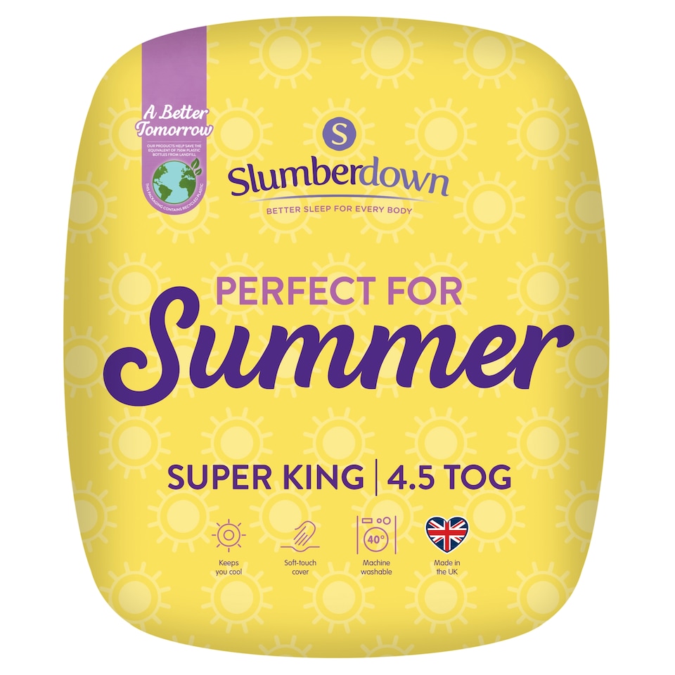 Slumberdown Perfect for Summer Duvet 4.5Tog Superking