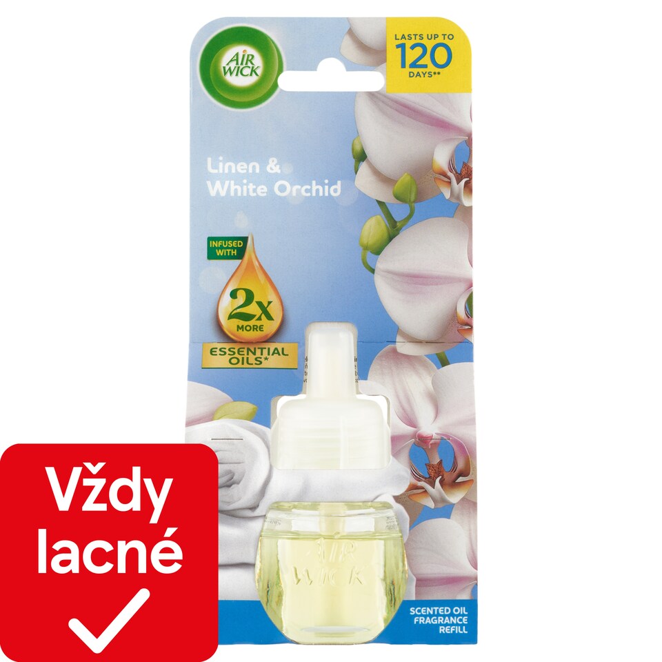 obrázok 1 z Air Wick Tekutá náplň do elektrického prístroja bielizeň a biela orchidea 19 ml
