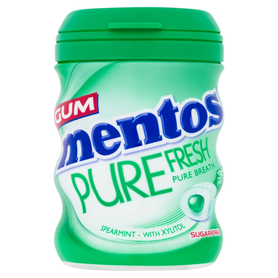 image 1 of Mentos Pure Fresh Spearmint Gum 35 Pieces 70G