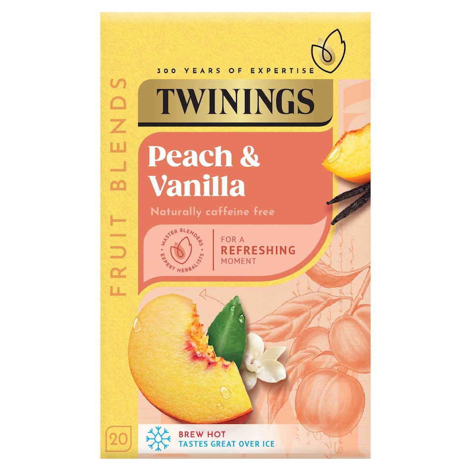 Twinings Peach Cooler Tea Bags 20 Pack 30g