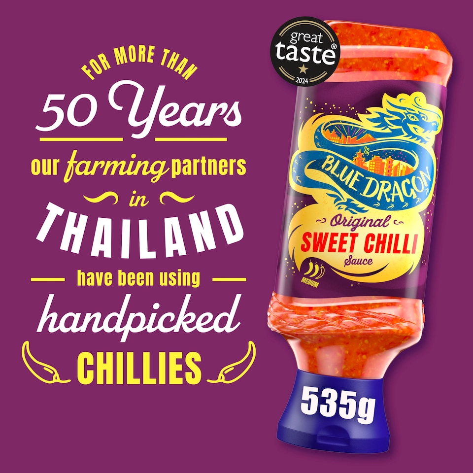 image 1 of Blue Dragon Original Thai Sweet Chilli Dipping Sauce 535g
