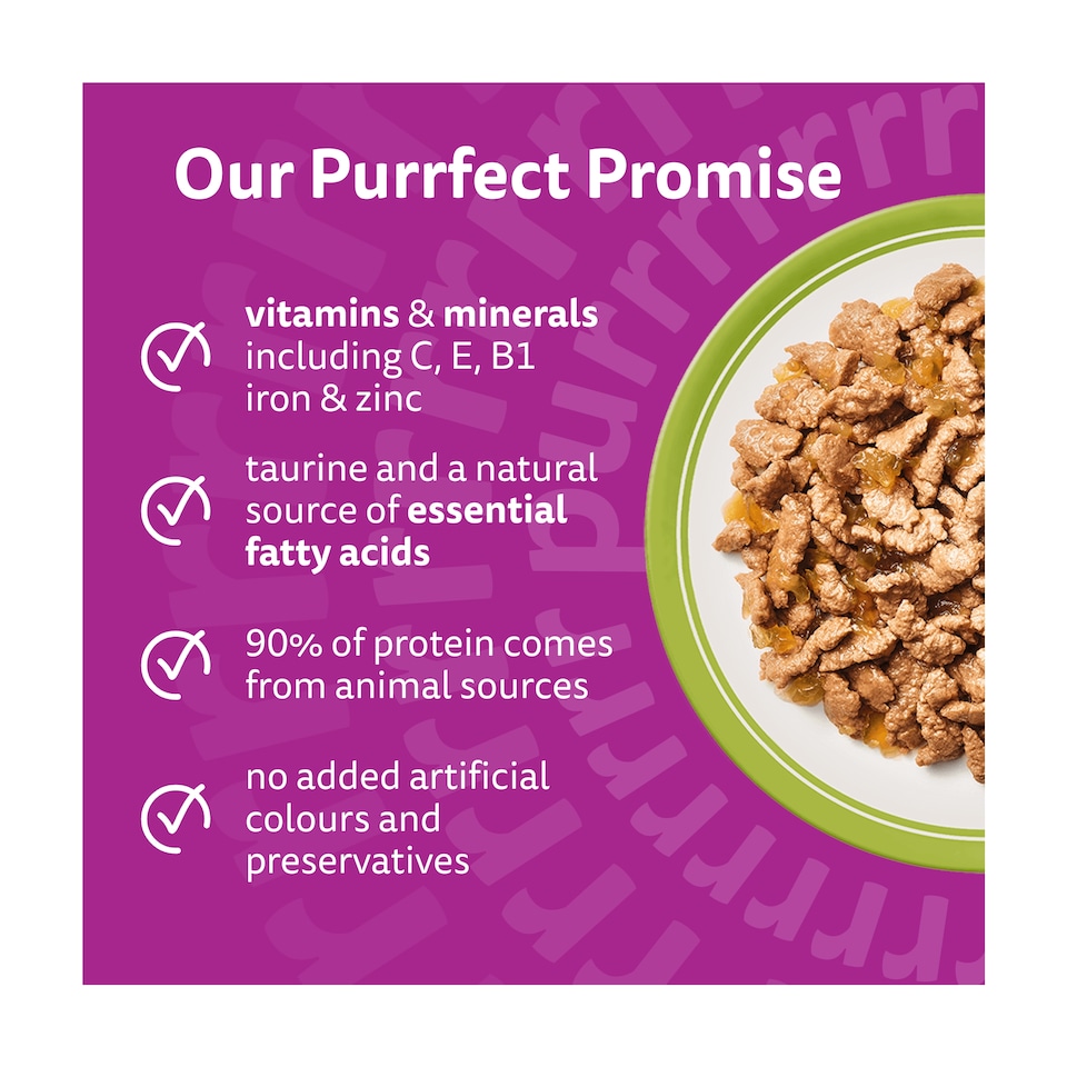 image 1 of Whiskas Adult Wet Cat Food Pouches Mixed Menu in Jelly 40x85g