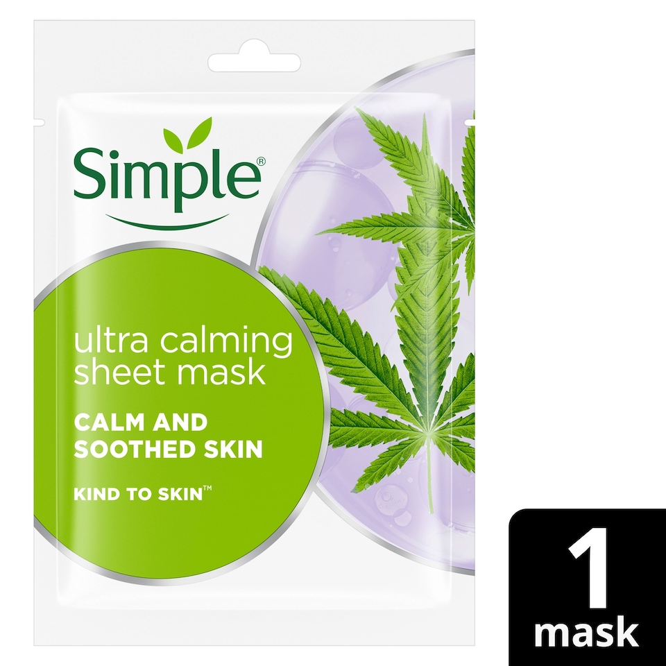 image 1 of Simple Kind to Skin Ultra Calming Sheet Mask