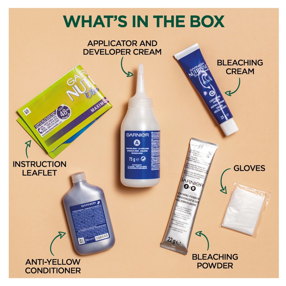 image 1 of Garnier Nutrisse Bleach Maximum Lightener D+++ Permanent Hair Dye