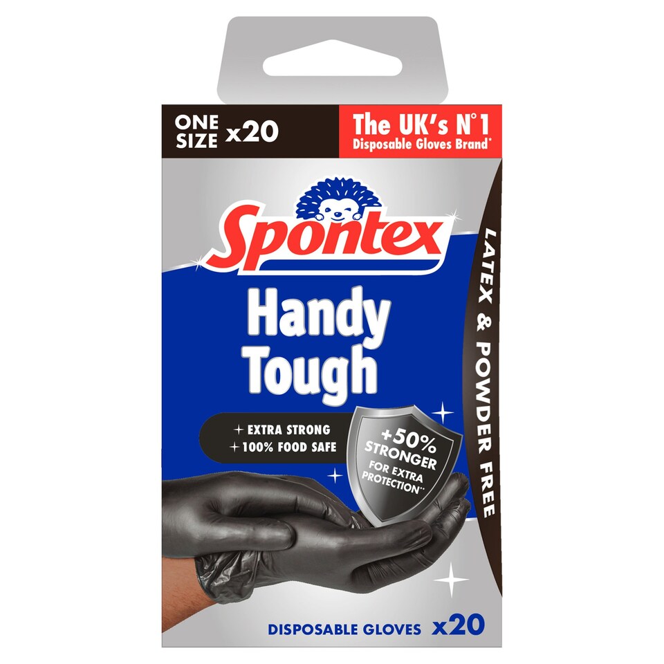 Spontex Handy Tough Disposable Gloves 20pk