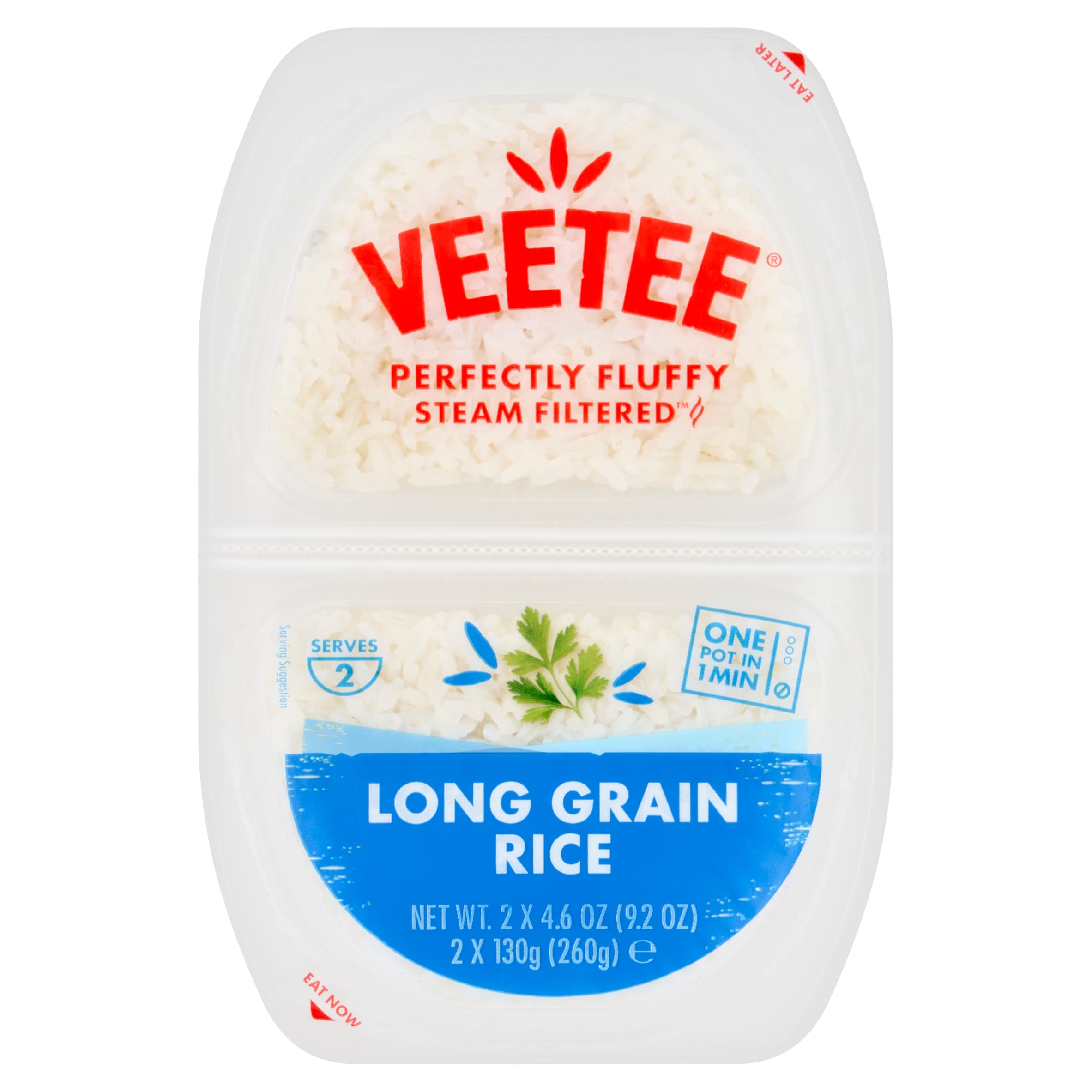 Veetee Heat & Eat Long Grain Rice Pot 2X130g