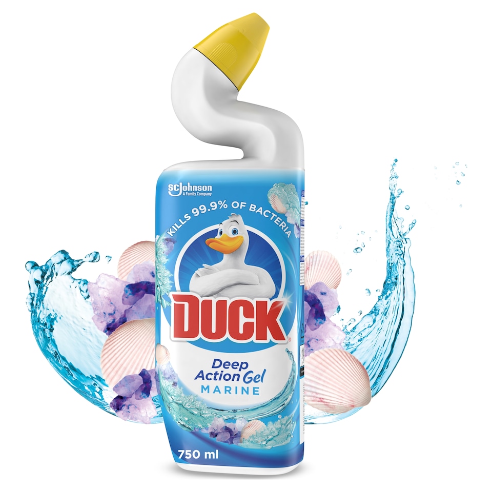 image 1 of Duck Deep Action Toilet Cleaner Gel - Marine 750ml