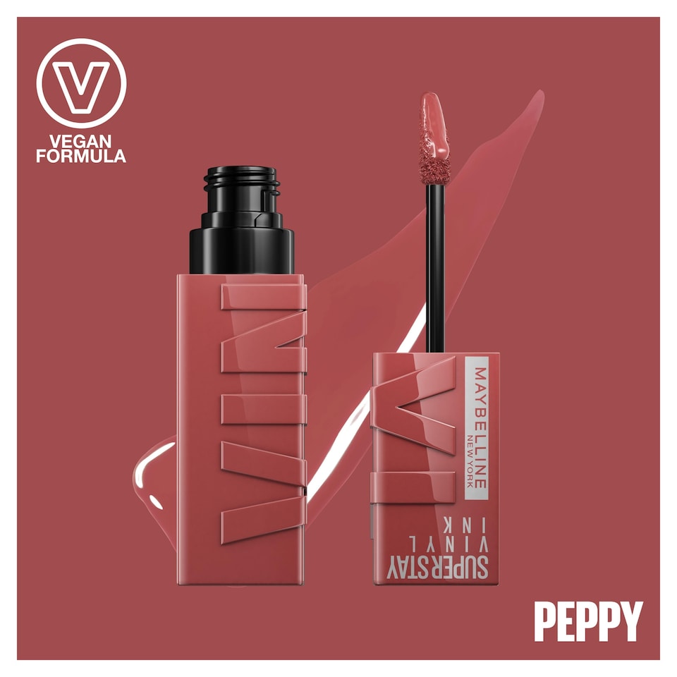 image 1 of Maybelline Super Stay Vinyl Ink Peppy