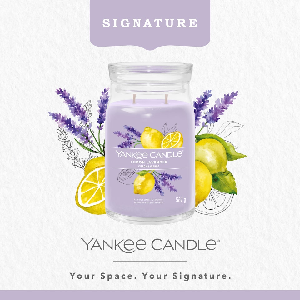 image 1 of Yankee Candle Signature Lemon Lavender Large Jar 567g