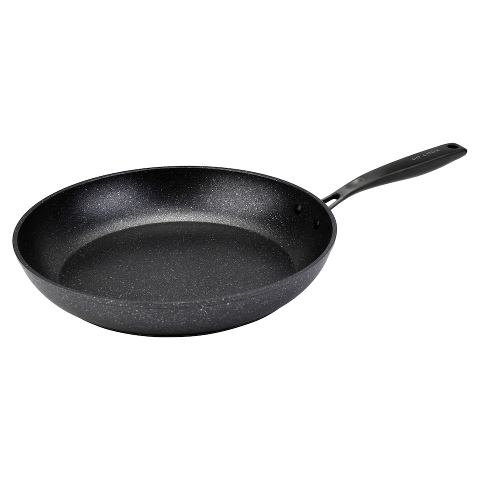 image 1 of Go Cook Black Oven Safe Frypan 32cm