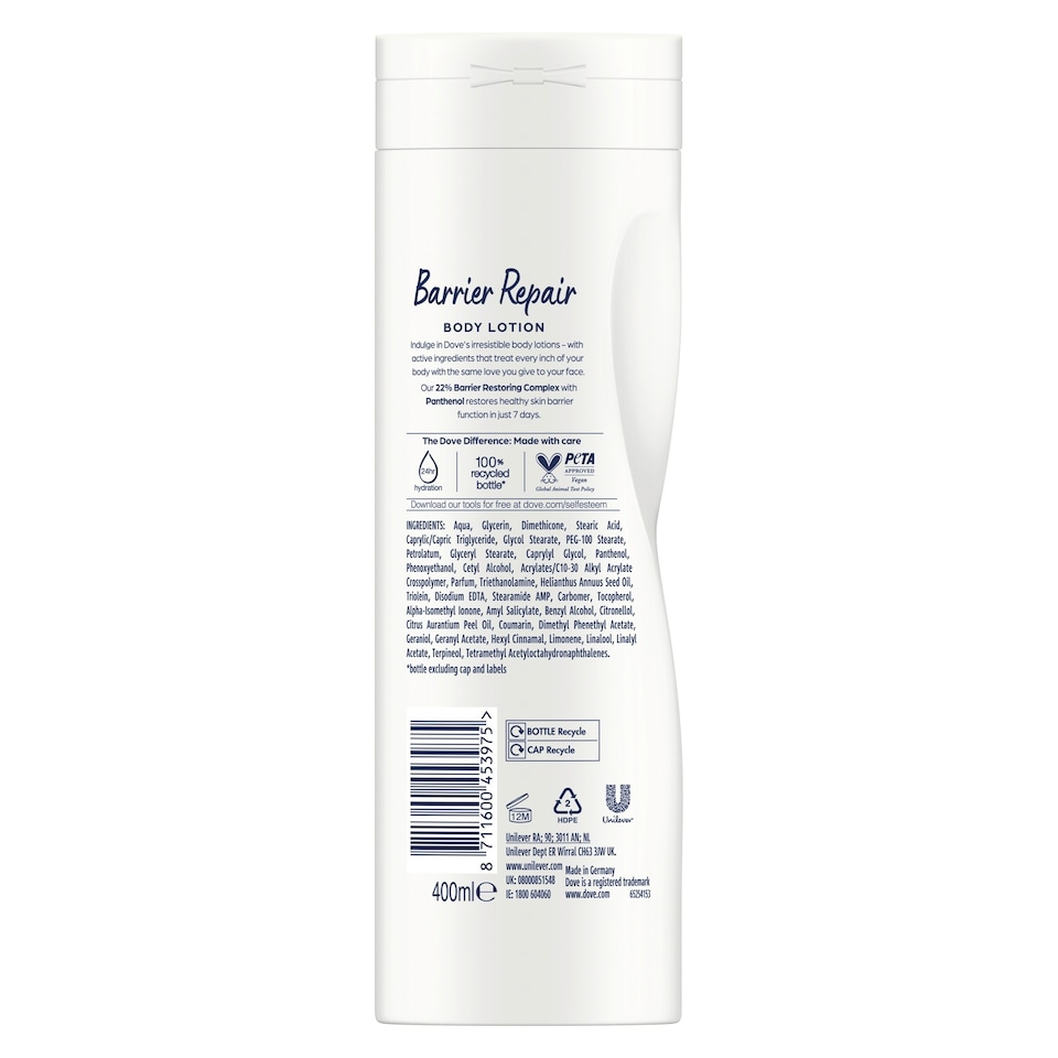 image 1 of Dove Barrier Repair Body Lotion 400ml