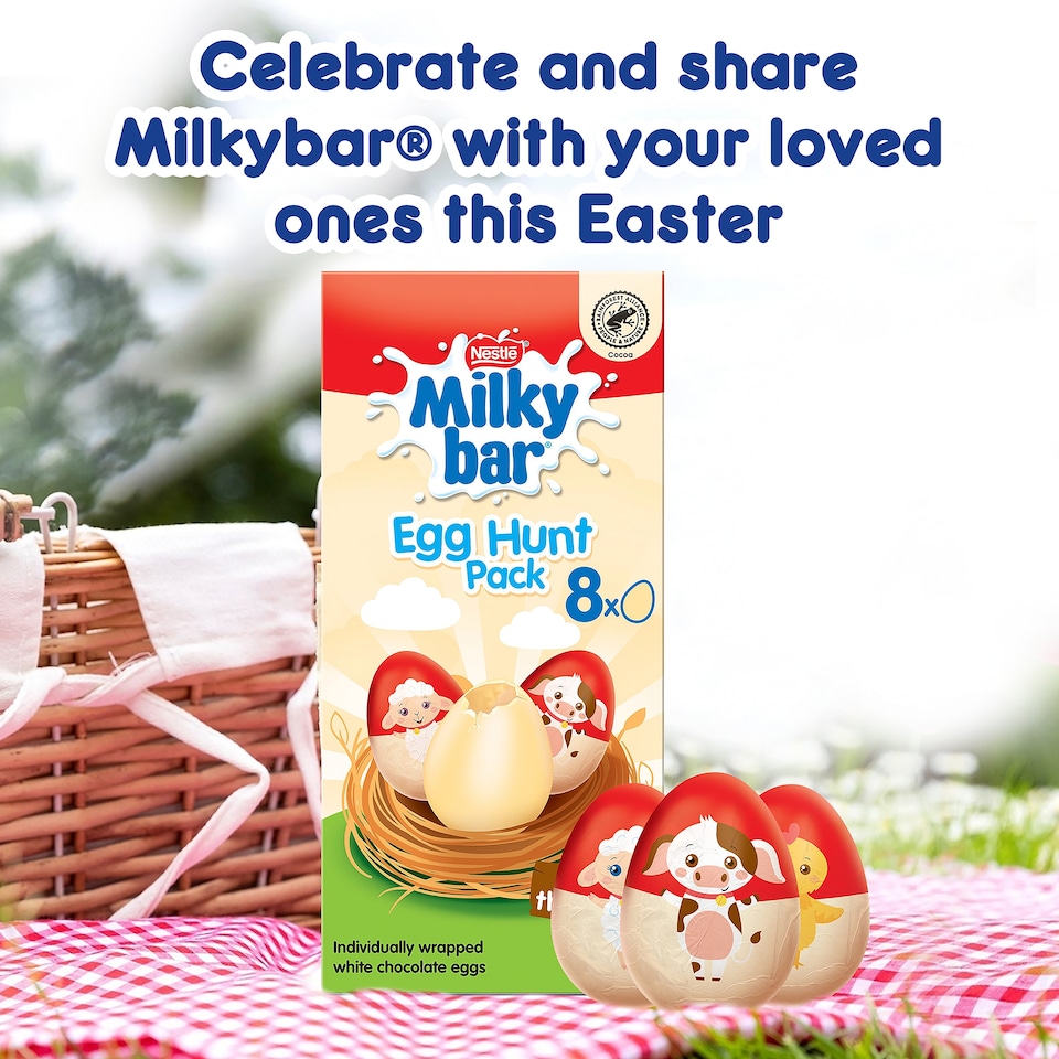 image 1 of Milkybar 8 Chocolate Egg Hunt Pack 120G
