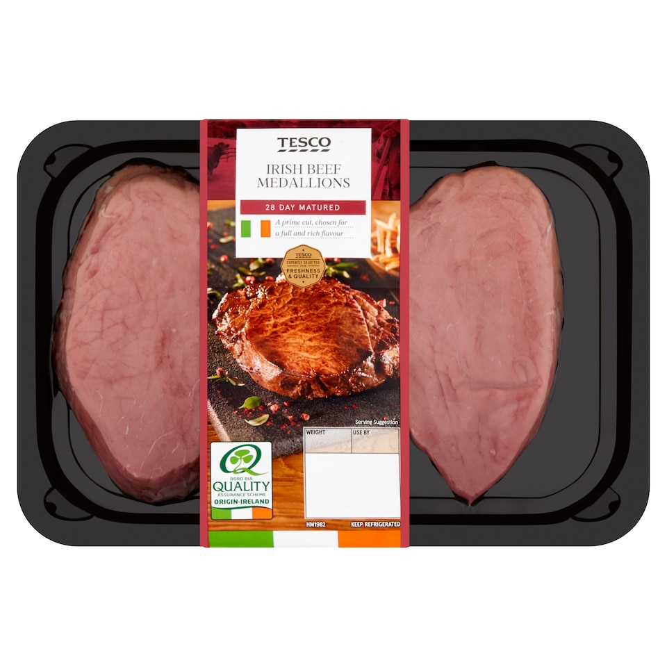 Tesco Irish Beef Medallion 381G