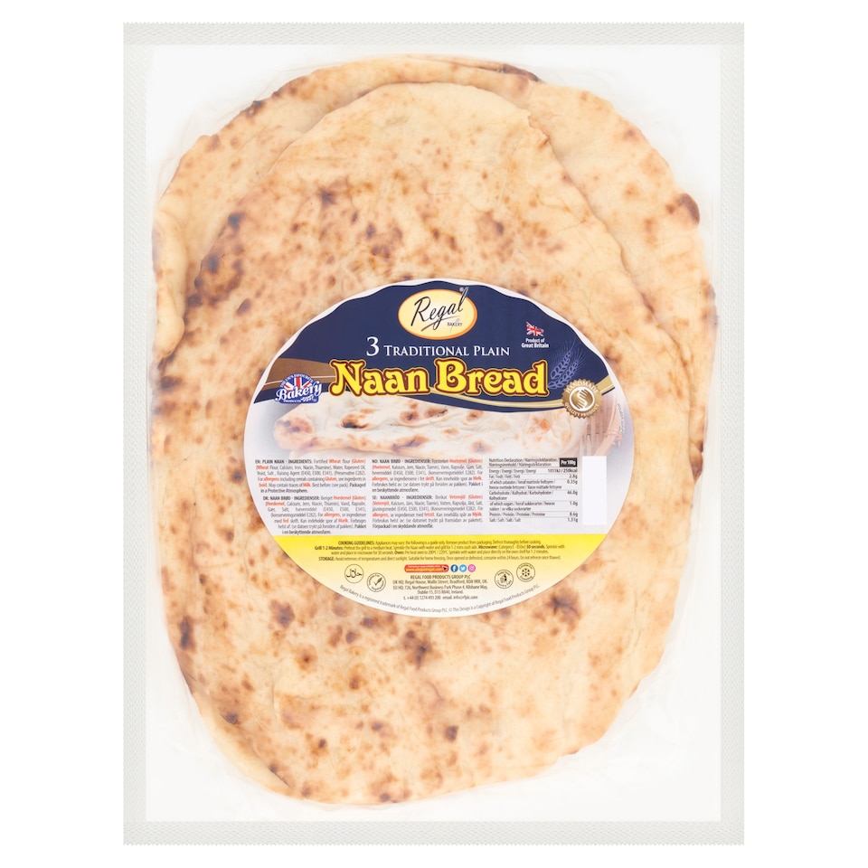 Regal Naan Plain 3 Pack