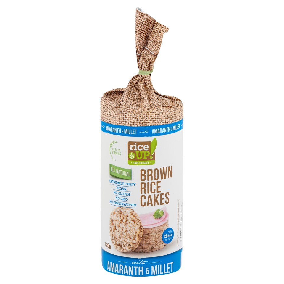 image 1 of RiceUp! Eat Smart Brown Rice Cakes with Amaranth & Millet 120 g