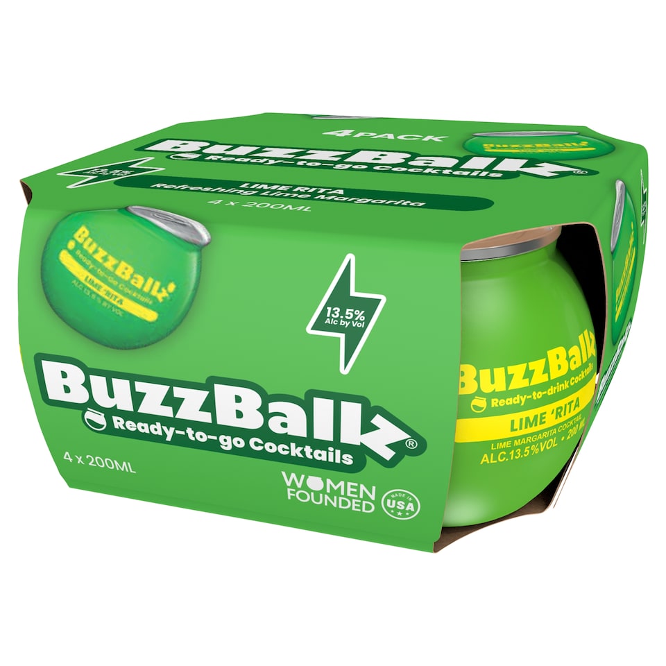 BuzzBallz Lime Rita 4 x 200ml