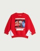image 3 of Disney Lightning McQueen Cotton Rich Sweatshirt in Red