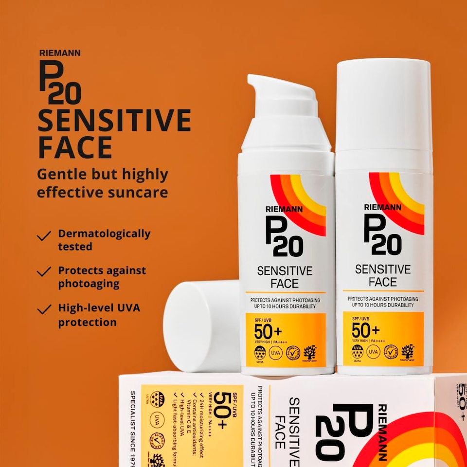 image 1 of P20 Sensitive Face Sunscreen Spf50+ 50G
