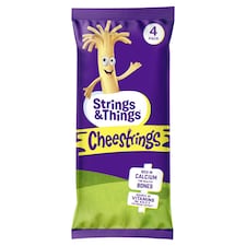 Cheestrings Original Cheese Snacks 4 Pack 80G