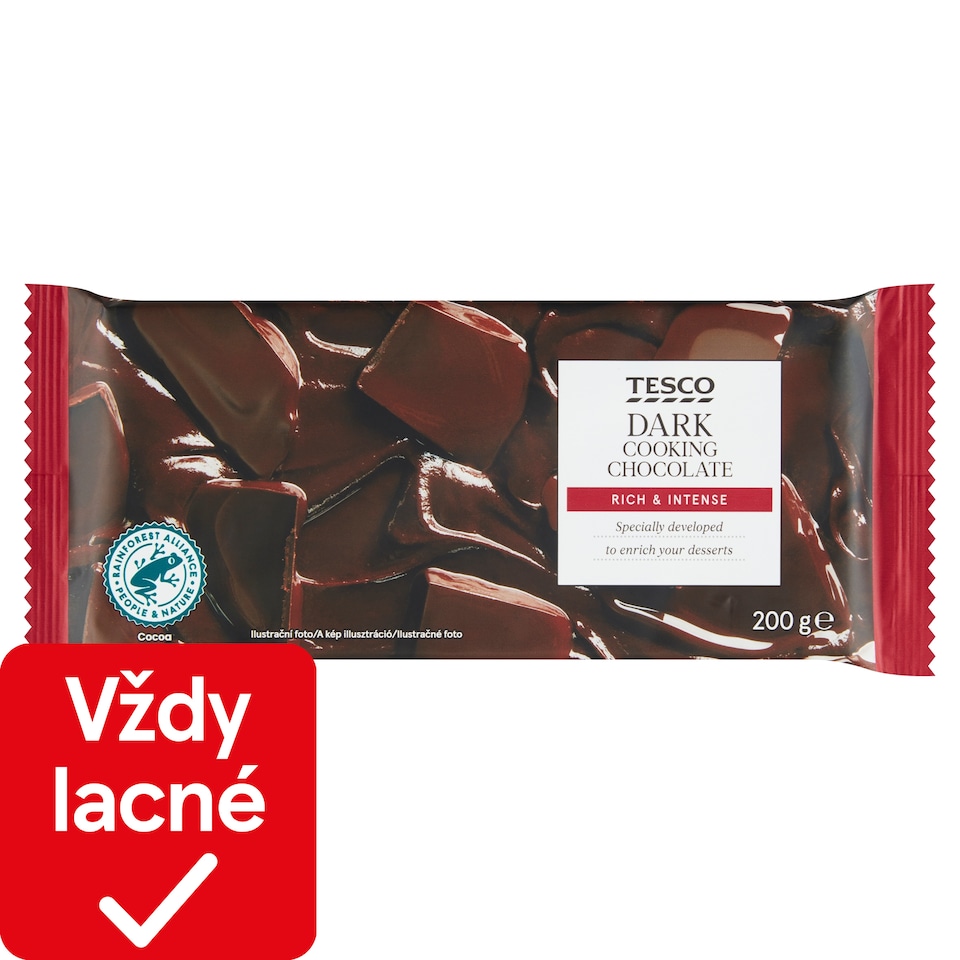 Tesco Dark Cooking Chocolate 200 g
