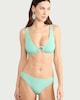 image 3 of F&F Textured Ring Accent Bikini Top in Mint