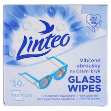 Linteo Glass Wipes 14 x 14 cm 50 pcs