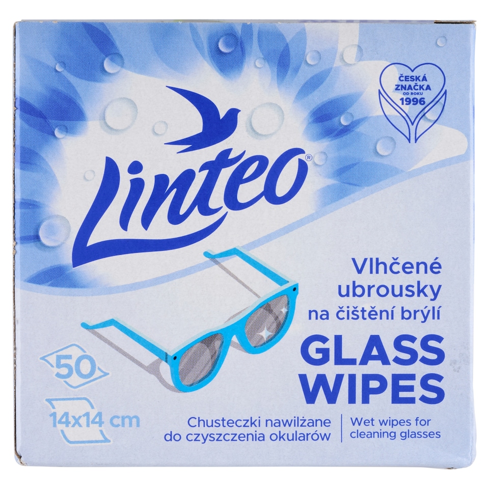 Linteo Glass Wipes 14 x 14 cm 50 pcs