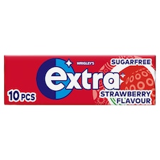Extra Strawberry Sugarfree Chewing Gum 10 Pieces