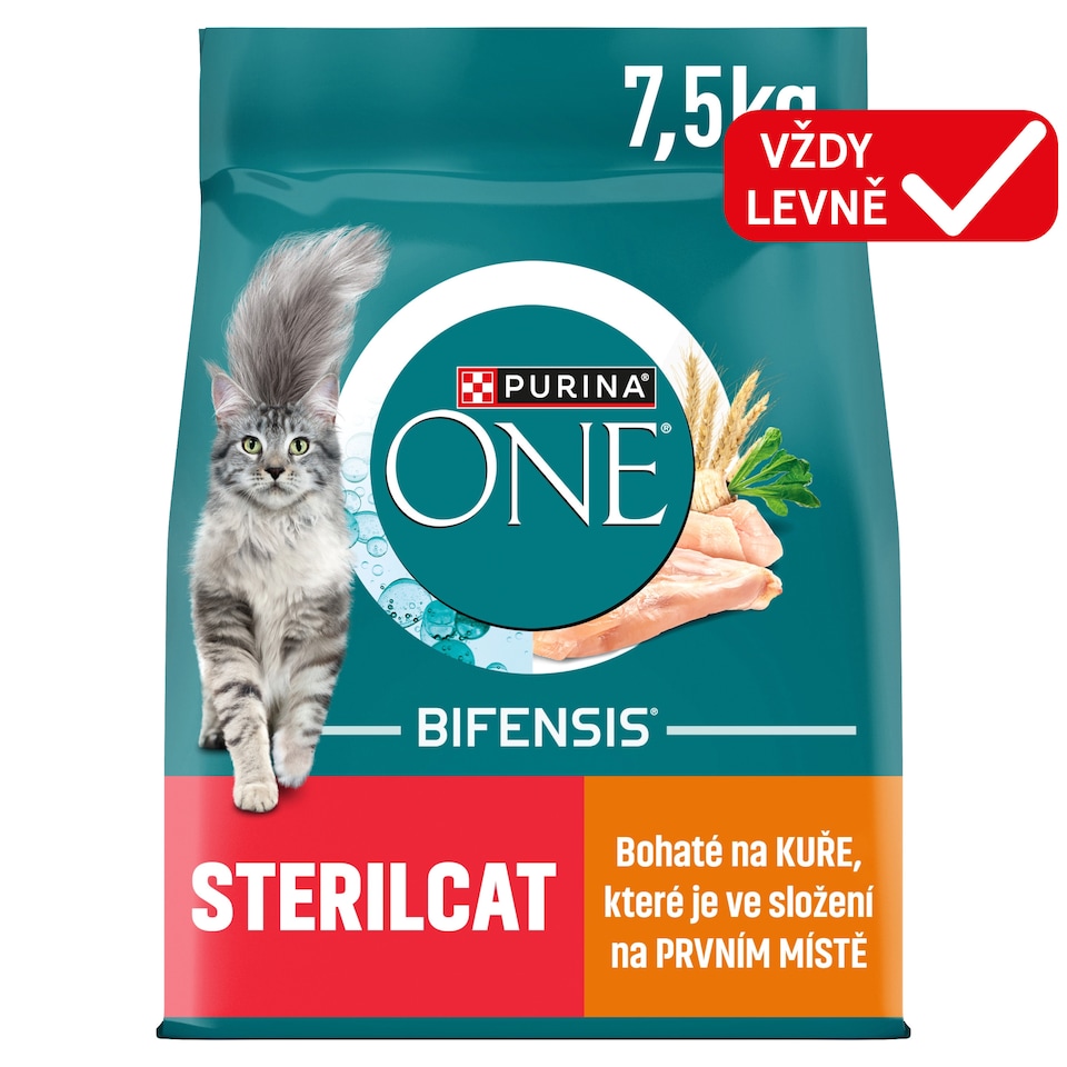 image 1 of Purina ONE Bifensis Sterilised Granules for Cats Chicken 7.5kg