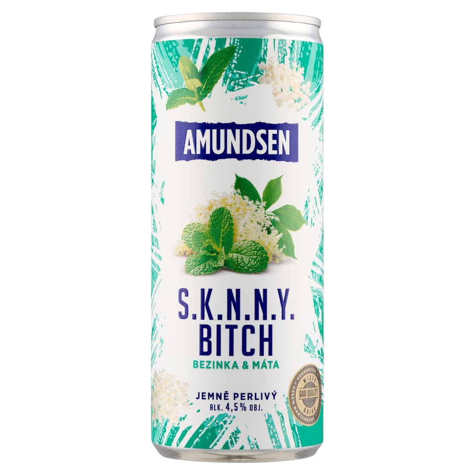 image 1 of Amundsen Skinny Bitch Carbonated Mixed Alcoholic Drink with Elderberry & Mint Flavor 250 ml