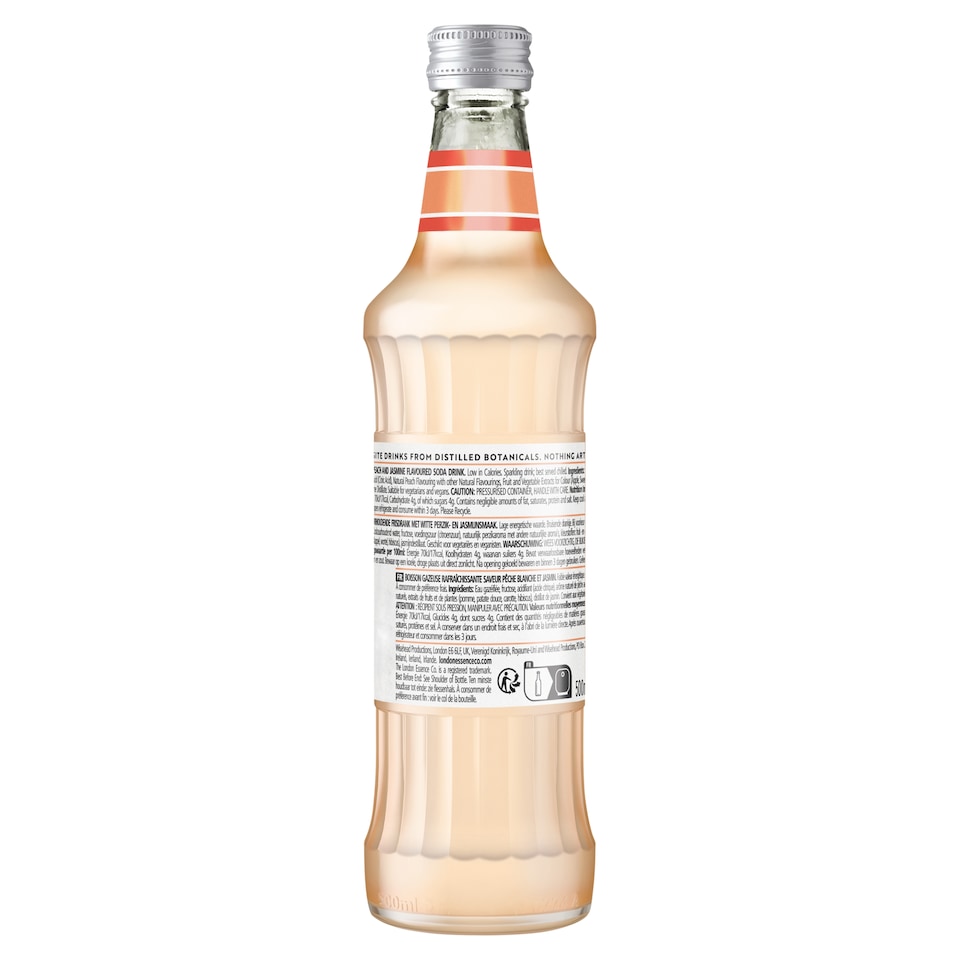 image 1 of London Essence Peach And Jasmine Soda Water 500Ml
