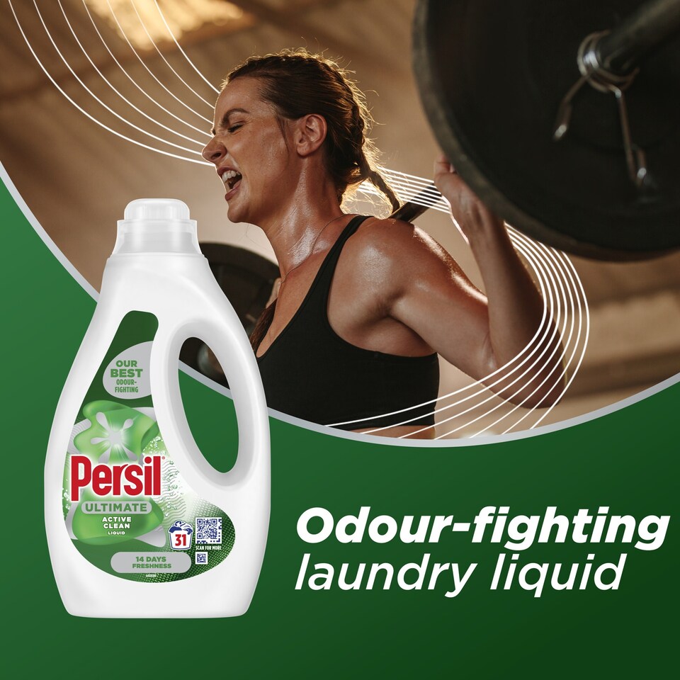 image 1 of Persil Ultimate Active Clean Bio Laundry Washing Detergent 31 Washes 837ML