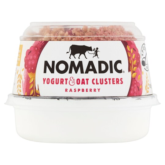 Nomadic Oats Raspberry & Natural Yogurt 169G Tesco Groceries